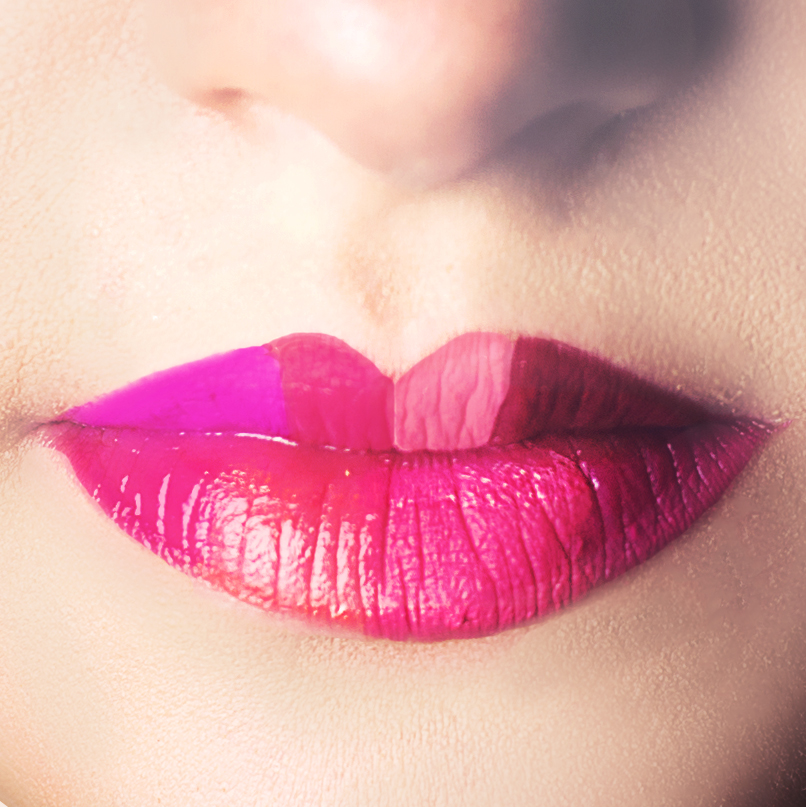 Bright Pink Lips