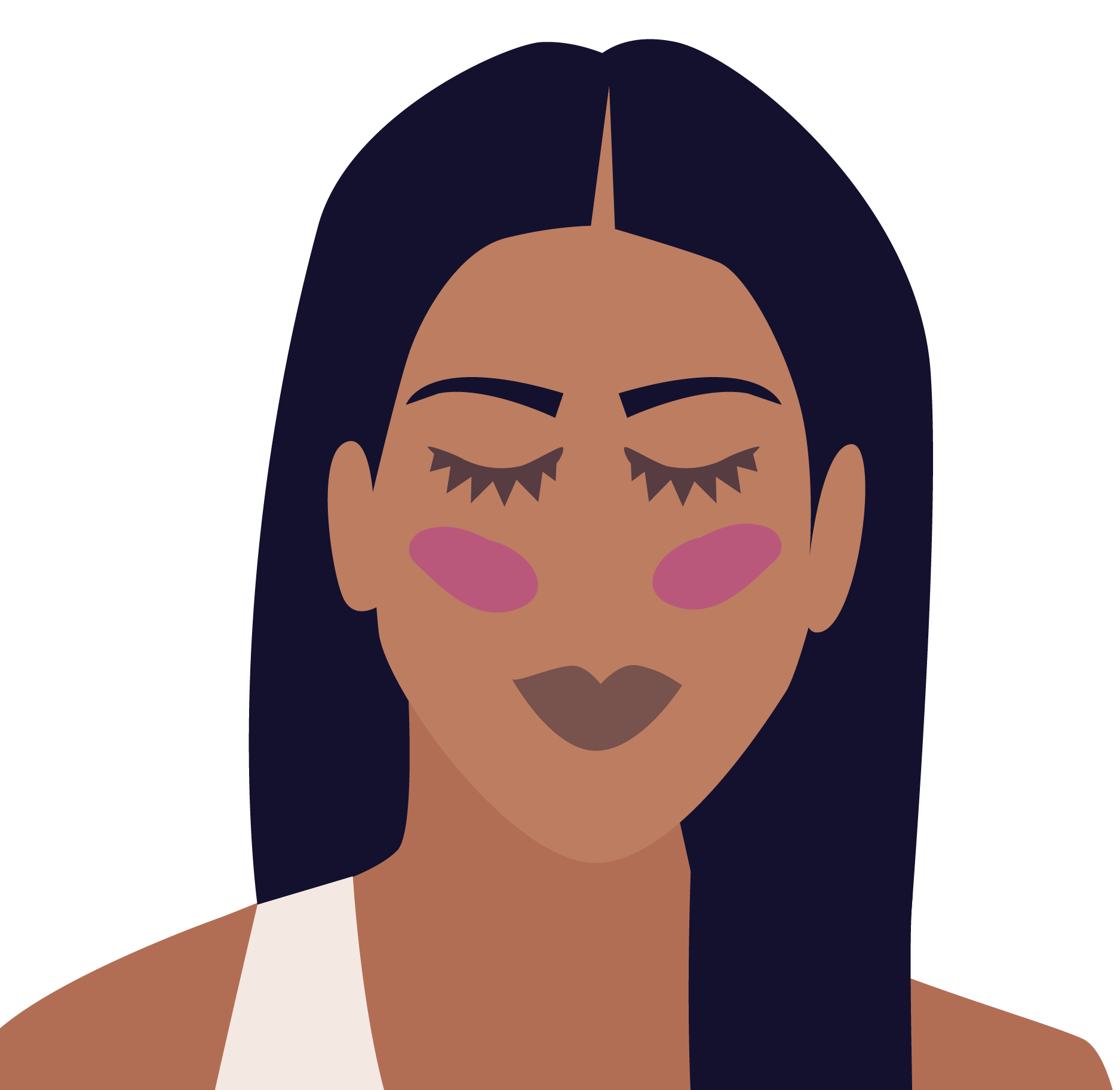 Where to apply blush